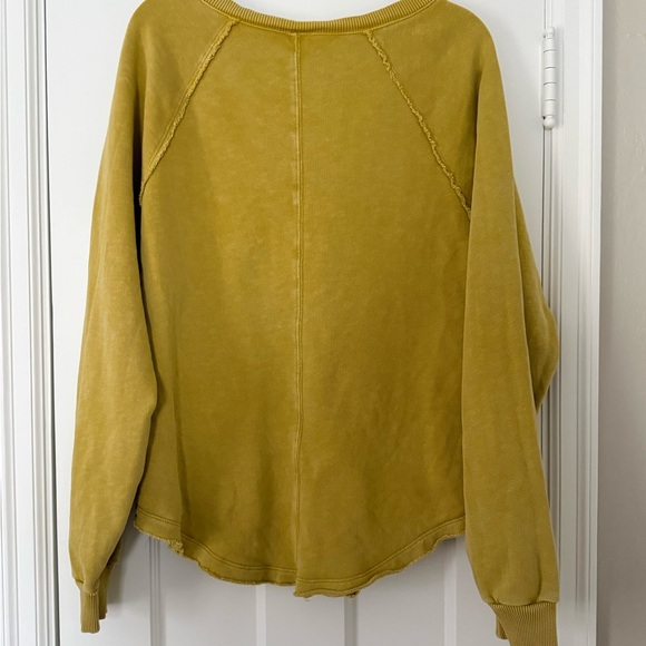Pilcro Mustard Yellow Women's Sweatshirt - Picture 3 of 3